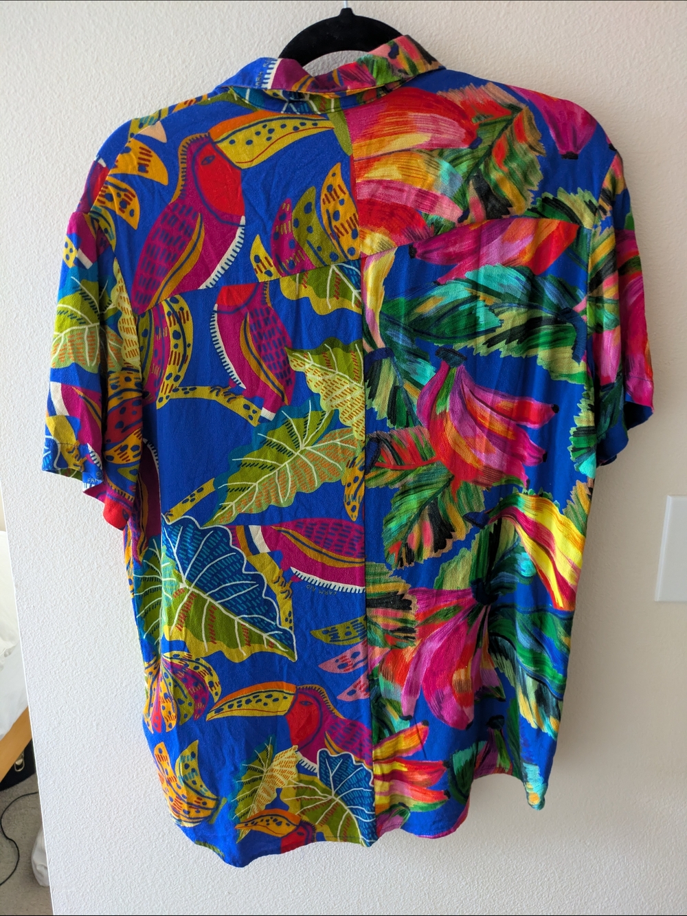 FARM Rio Blue Tropical Button-Down Shirt - Picture 2 of 2
